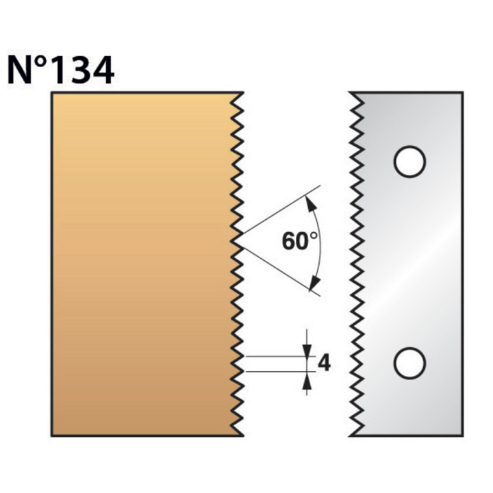 Set of 2 blades height 90 mm