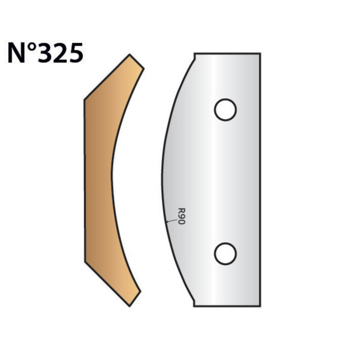 Set of 2 blades height 90 mm
