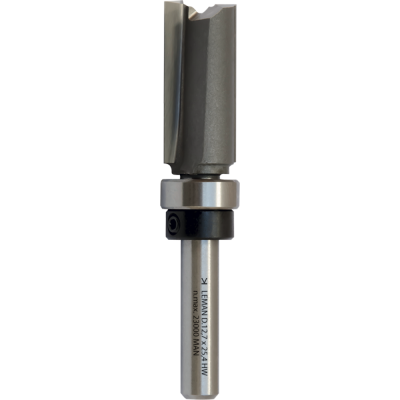 Straight trimmer drill bit + upper guide