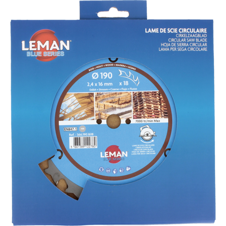 Lame de scie circulaire pour machines portatives et stationnaires sur table