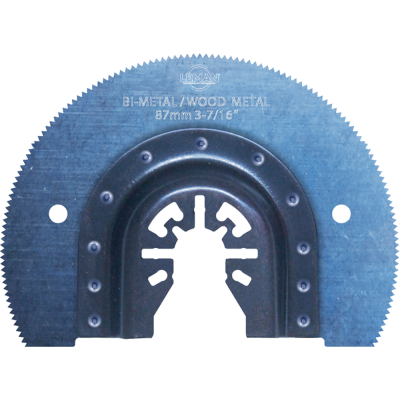 Bimetal angled segment saw blade