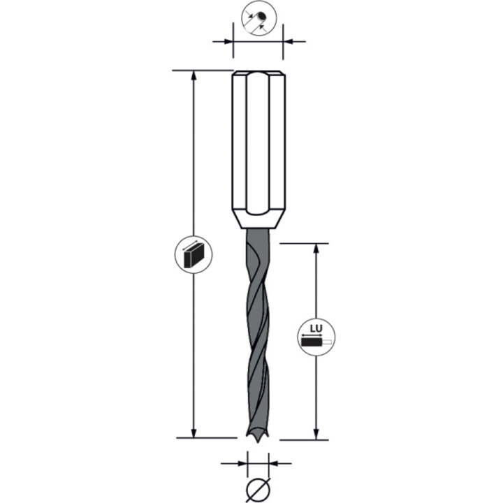 Micro-grain single-part carbide drill bit
