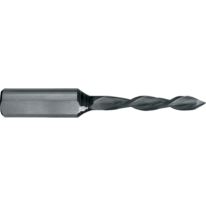 Micro-grain single-part carbide drill bit
