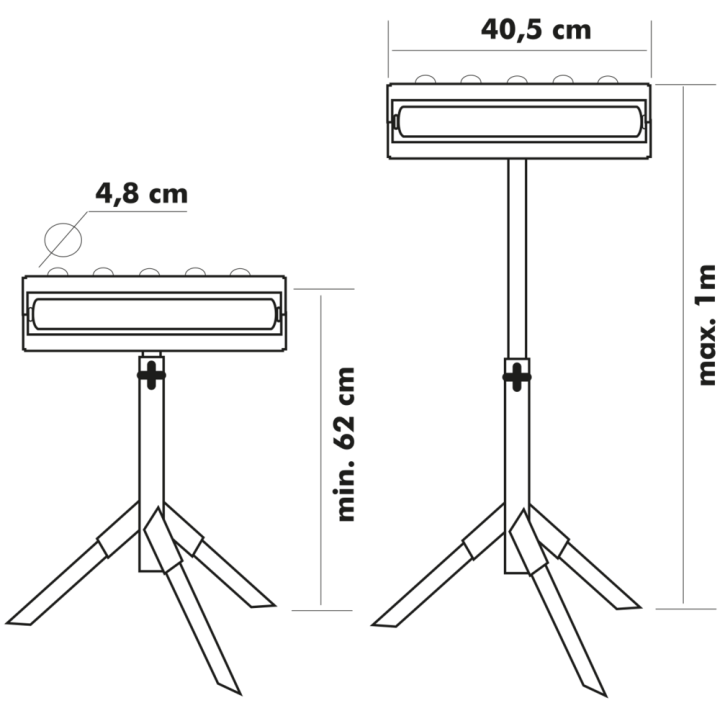 Roller and ball bearing stand