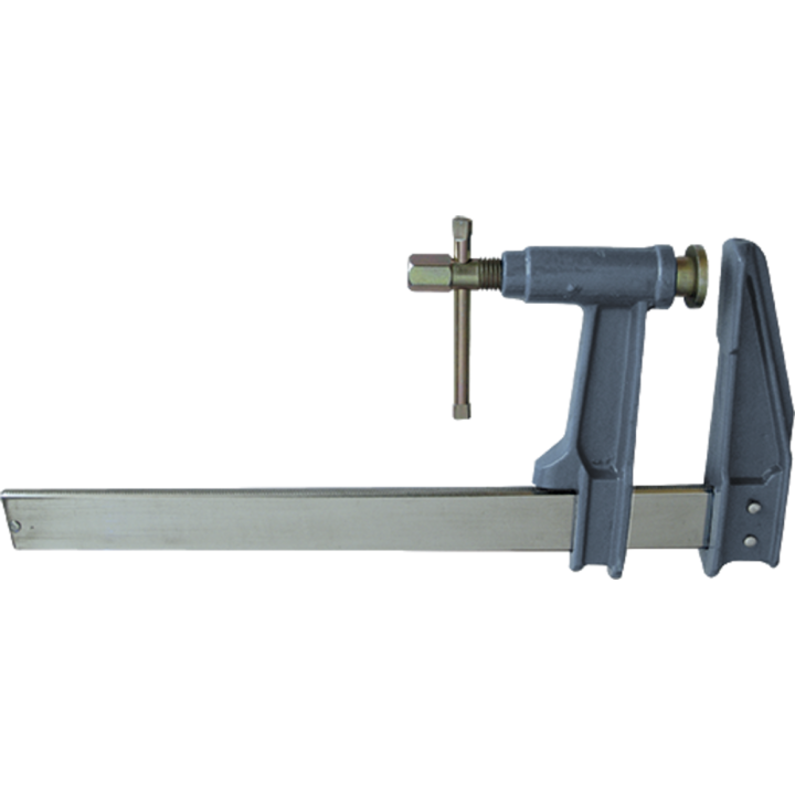 Pump clamp with a notched chrome rod