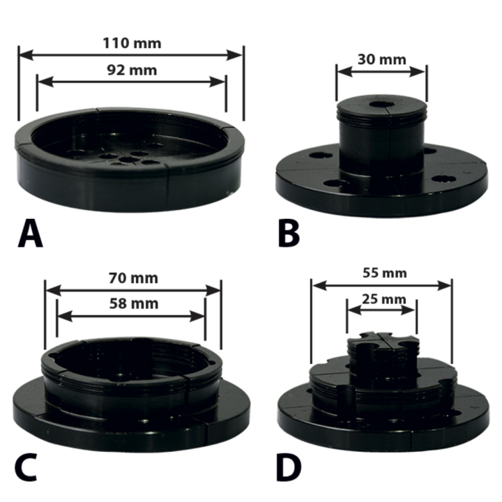 Set 4 ganasce per mandrino