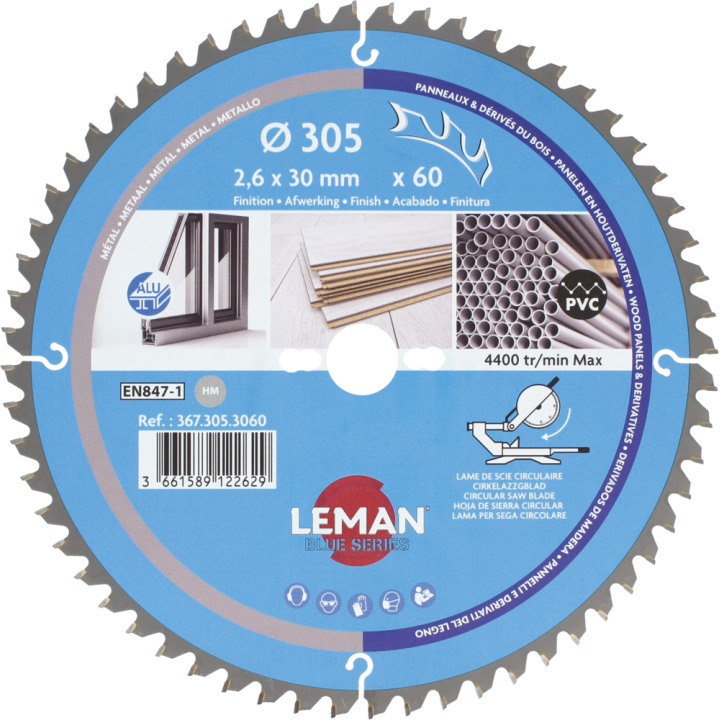 Lame de scir circualire pour machines portatives et À onglets