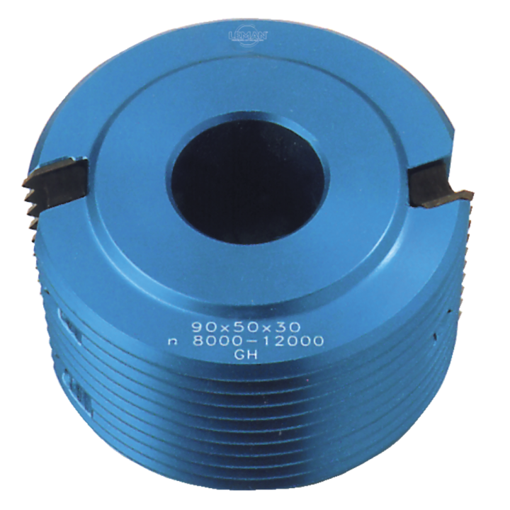 Freesblok voor verstekfrezen van zaagtanden