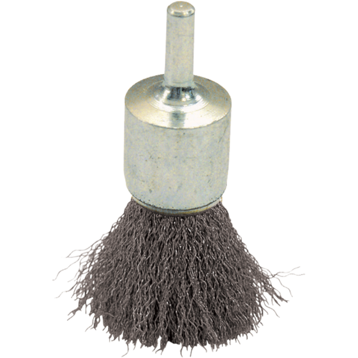 Crimped steel wire long brush