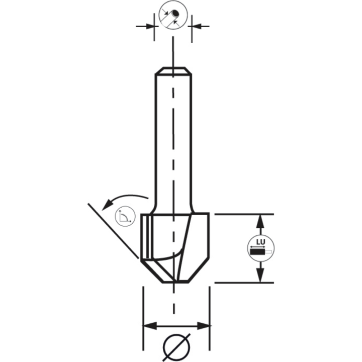 Punta per refilatore combinata