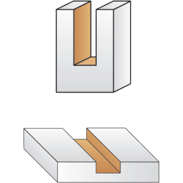 Straight groove drill bit