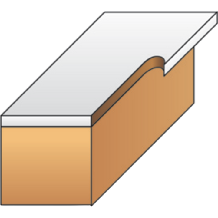 Biased trimmer drill bit + guide