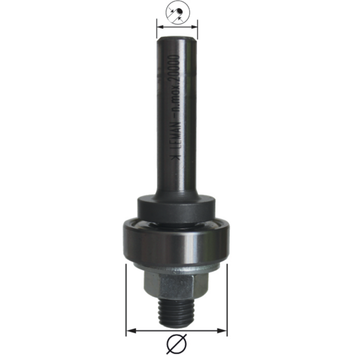 Disc holder spindle