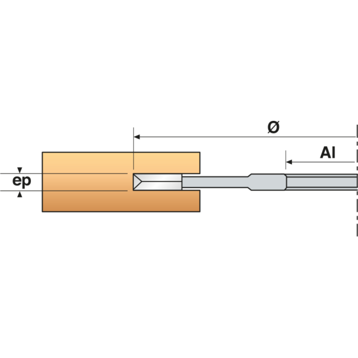 Saw blade for biscuit jointer (lamello, elu, bosch)