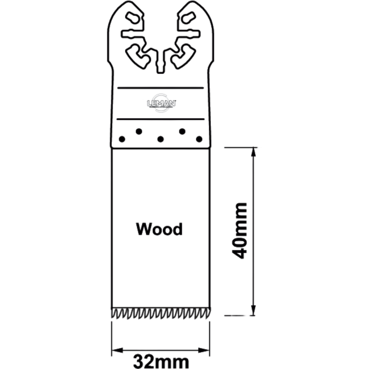Lama sega oscillante dentatura giapponese bimetallo