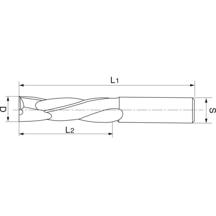 Mèche à défoncer carbure monobloc finition