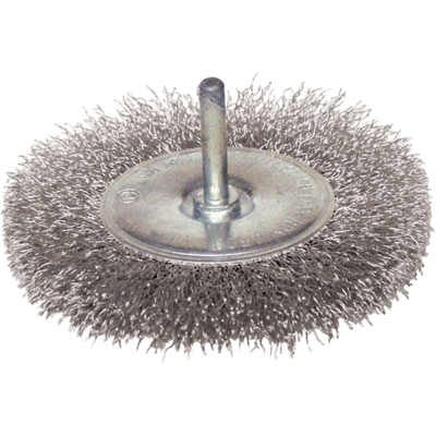 Spazzola circolare filo acciaio inox ondulato