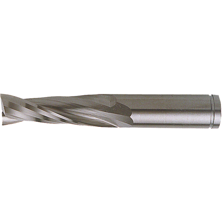 Mèche à défoncer carbure monobloc finition - spirale "nÉgative" - 2 coupes