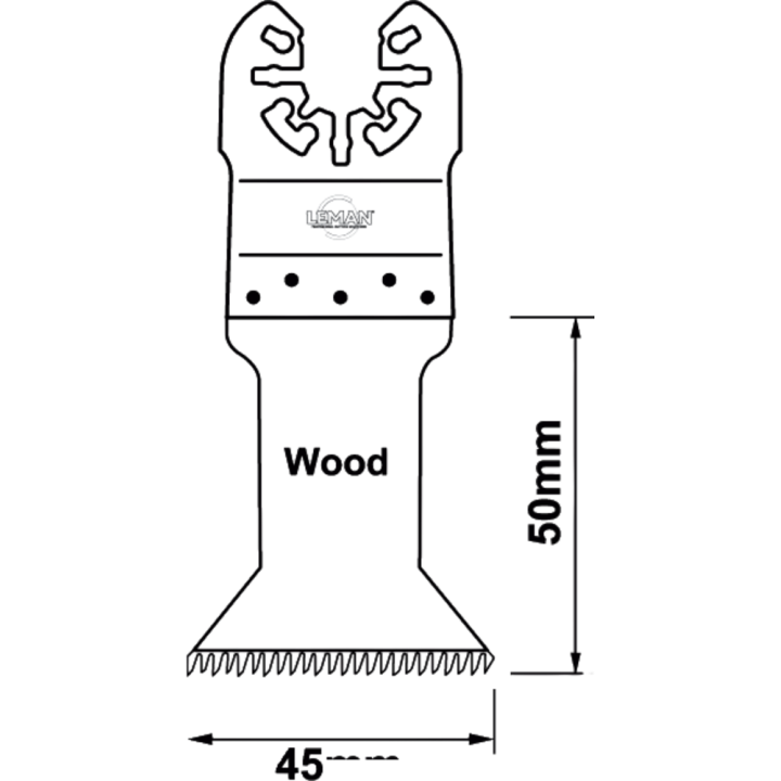 Lama sega oscillante dentatura giapponese bimetallo