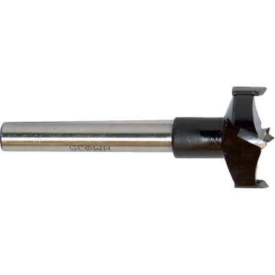 Scharnierboor carbide met platte achterkant