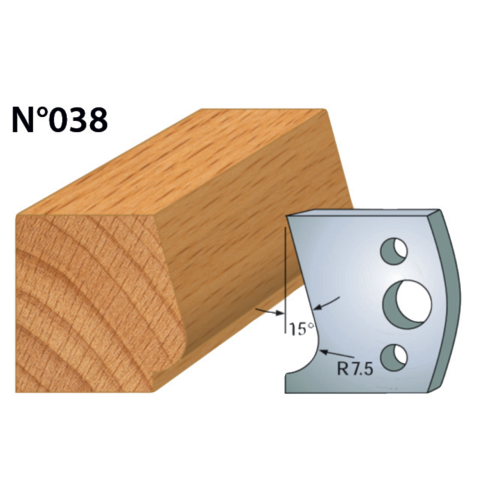 Cuchillas altura 40 mm