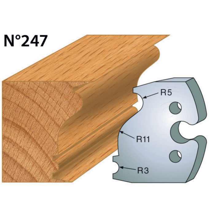 Cuchillas altura 50 mm