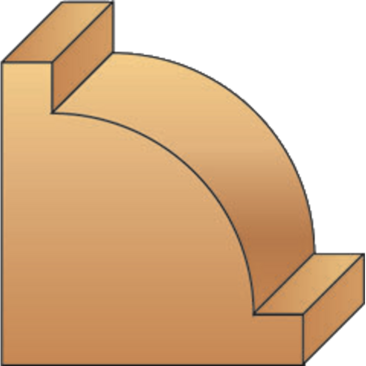 Round 14 drill bit with flat + guide