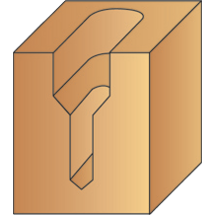 Groove drill bit for screws