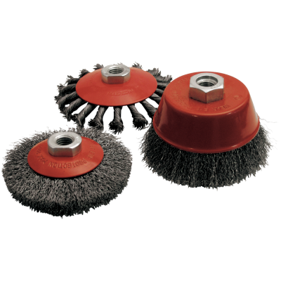 Lot de 3 brosses fil acier