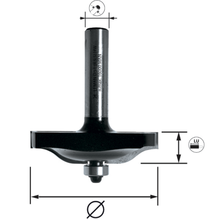 Drill bit for border + guide