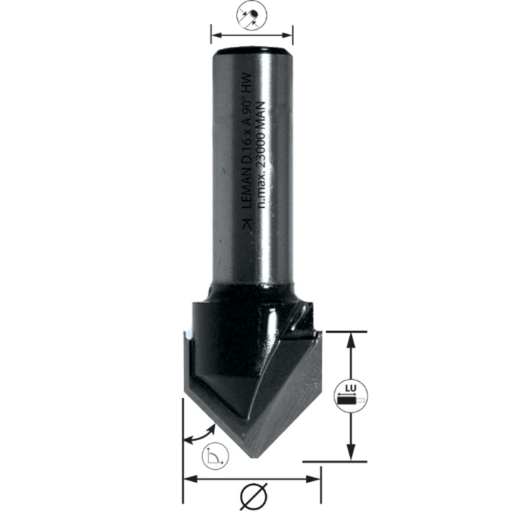 v  groove drill bit