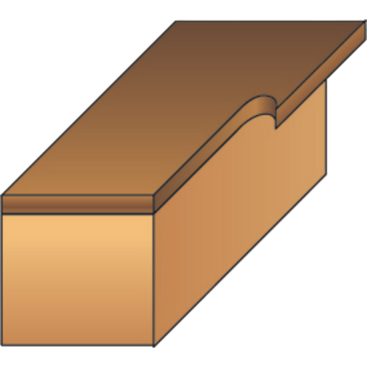 Negative biased trimmer drill bit + guide
