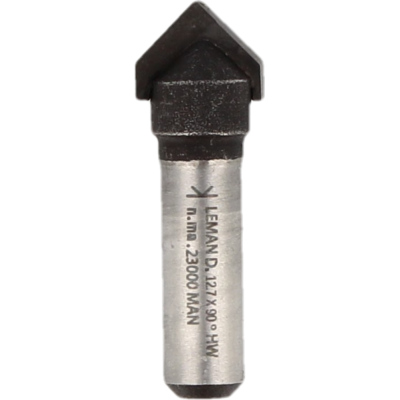 Meche carbure a rainure en "v"