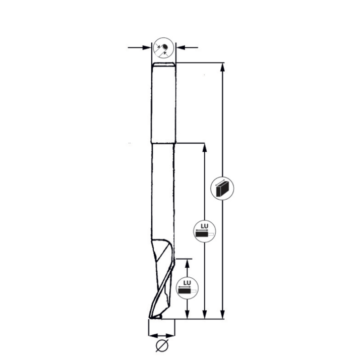 Single lip drill bit