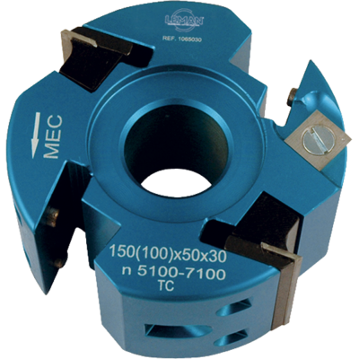 Cabezal para perfilar y rebajar doble entreeje - altura 50 mm