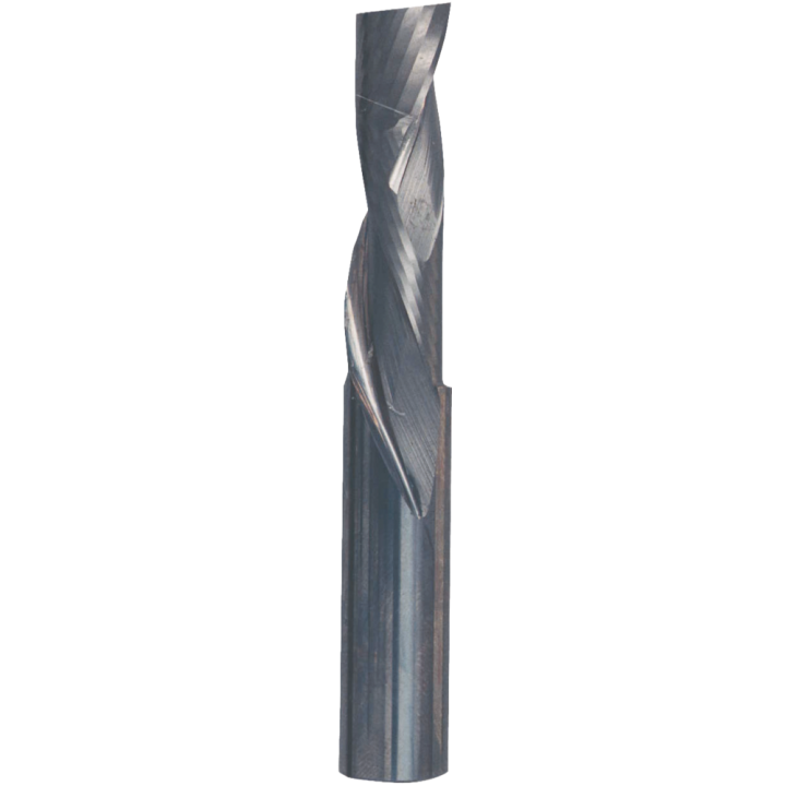 Mèche à défoncer carbure monobloc finition - spirale "positive" - 1 coupe