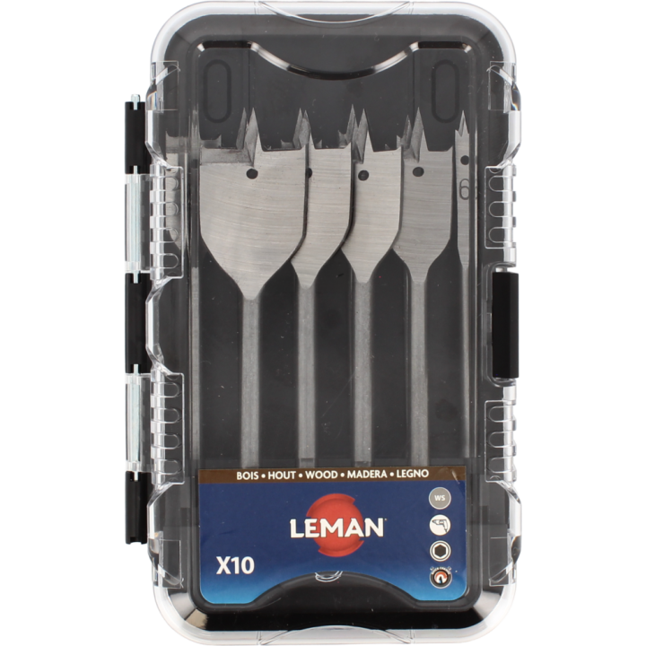 Coffret de 10 mÈches plates bois