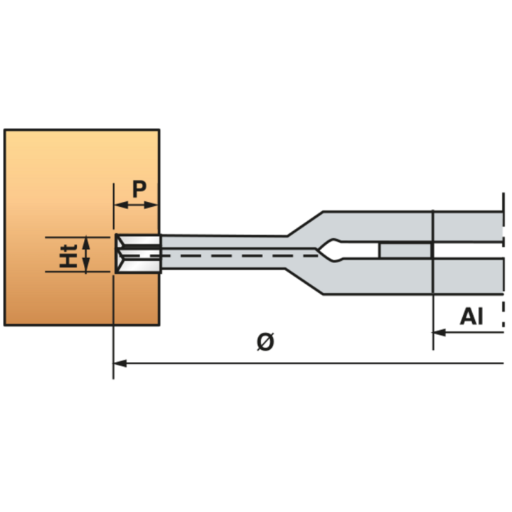 Fraise À rainer extensible