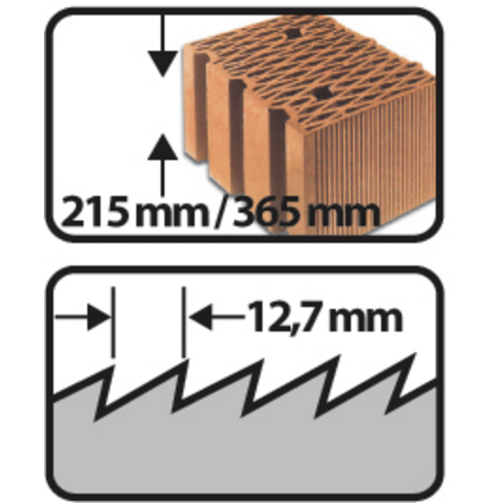 Sabre saw blade for masonry