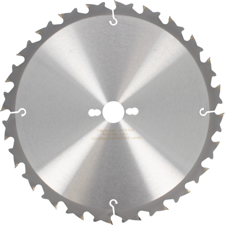 Lame de scie circulaire pour machines portatives et stationnaires sur table