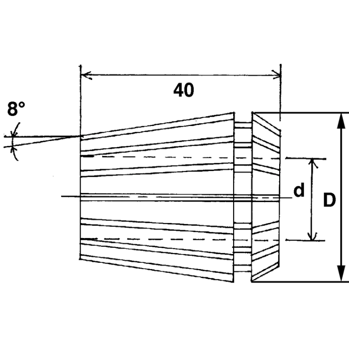 Pince de serrage er 32 - Ø mini 2 mm - Ø maxi 20 mm
