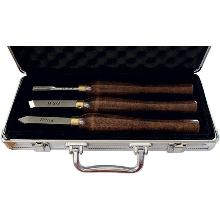 Box of 3 turning tools