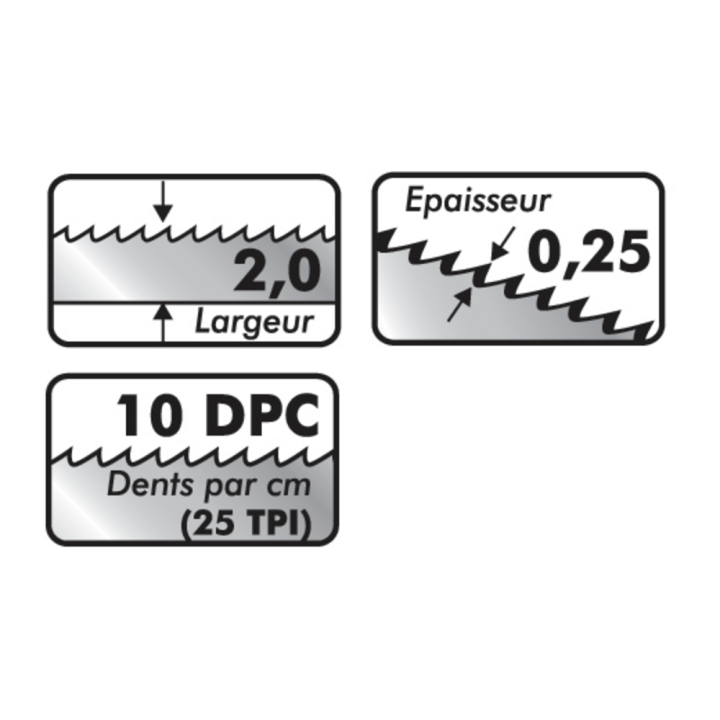 Lame de scie À chantourner avec ergots