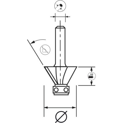 MÈche daffleureuse diamantÉe + guide