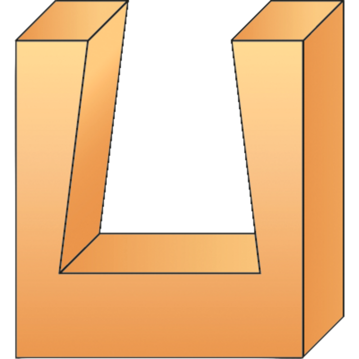 Punta coda di rondine 15 con tagliente