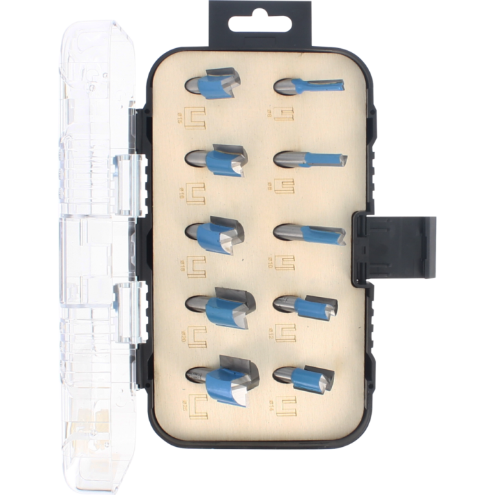 Coffret de 10 mÈches À rainer droites