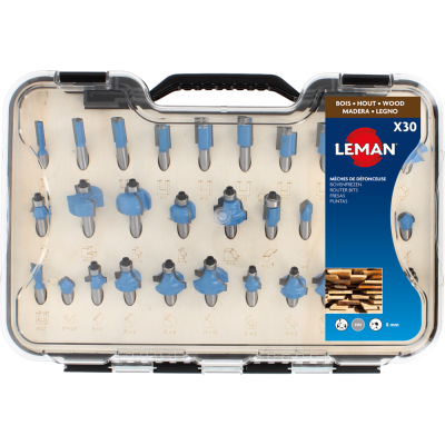 Set 30 punte per fresatrice verticale