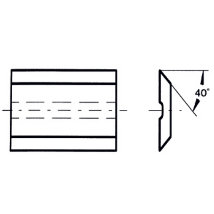 Miniplaquitas carburo 40 ranuradas en la cara grande