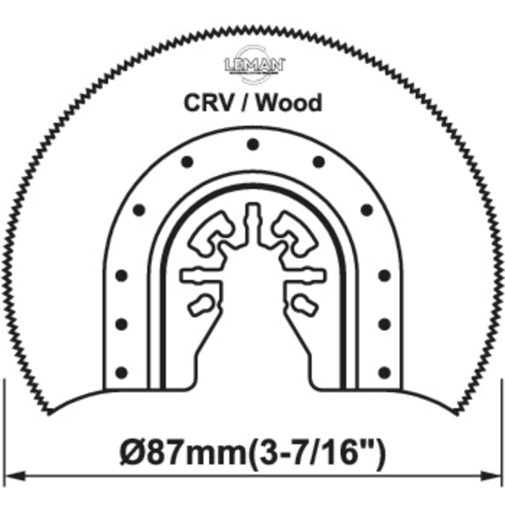 Segmentzaagblad chroom vanadium