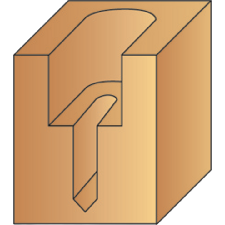 Groove drill bit for screws